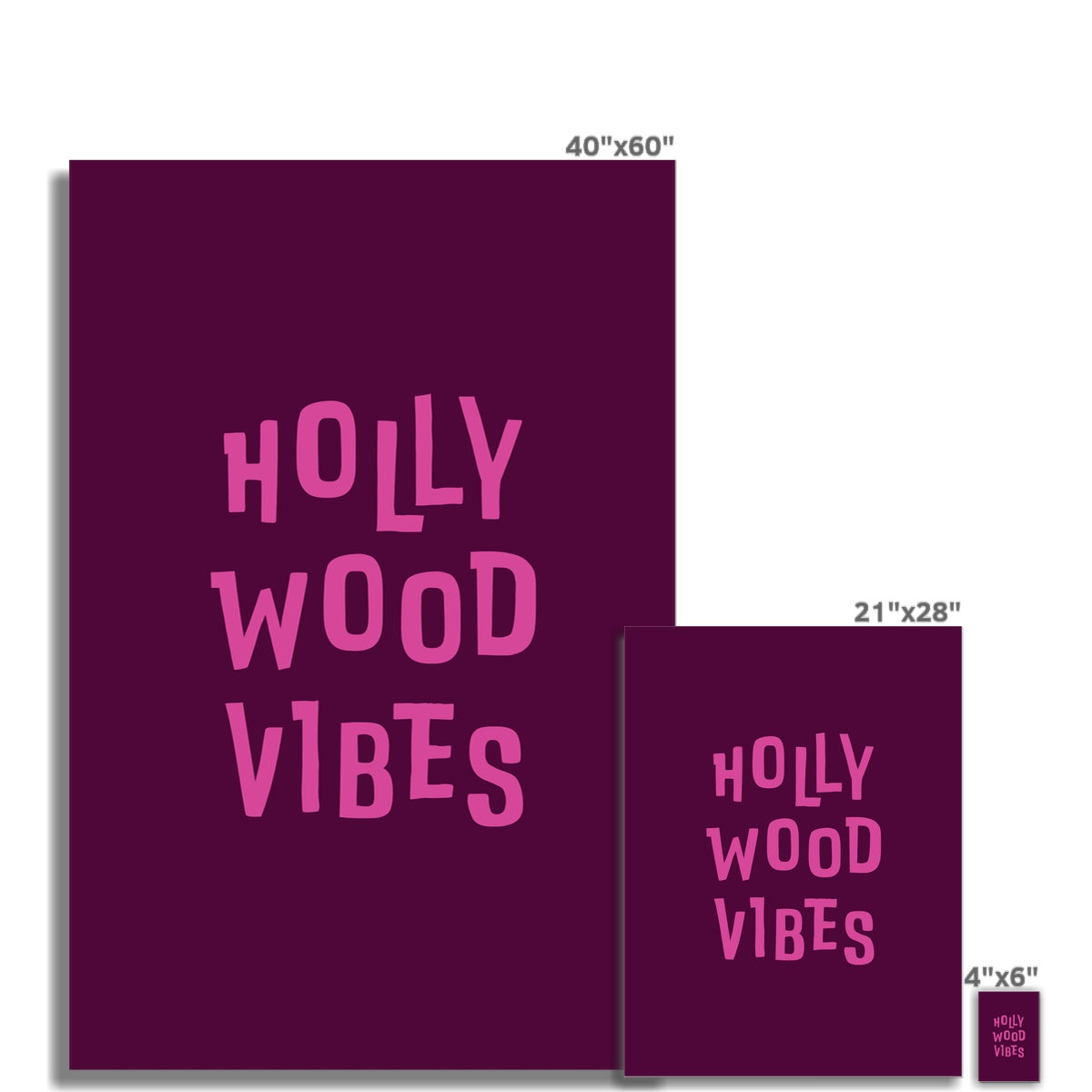 Hollywood Vibes Wall Art Poster