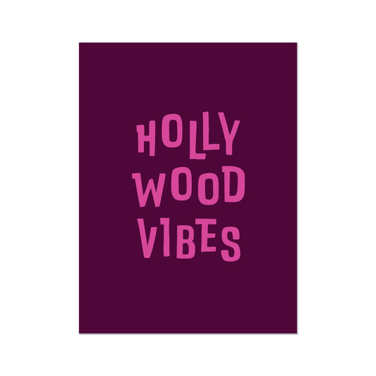 Hollywood Vibes Wall Art Poster