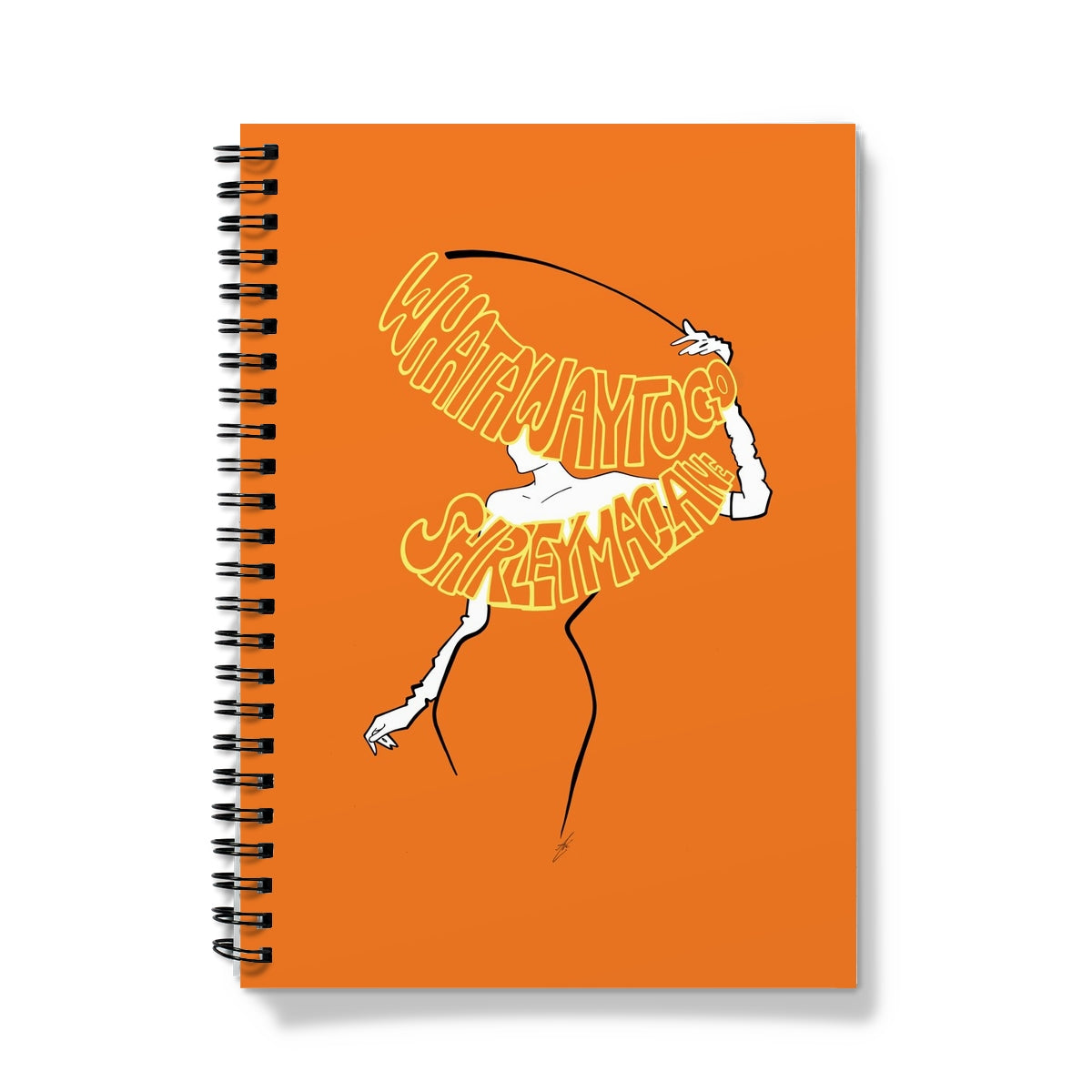 What a way to go - Orange Notebook