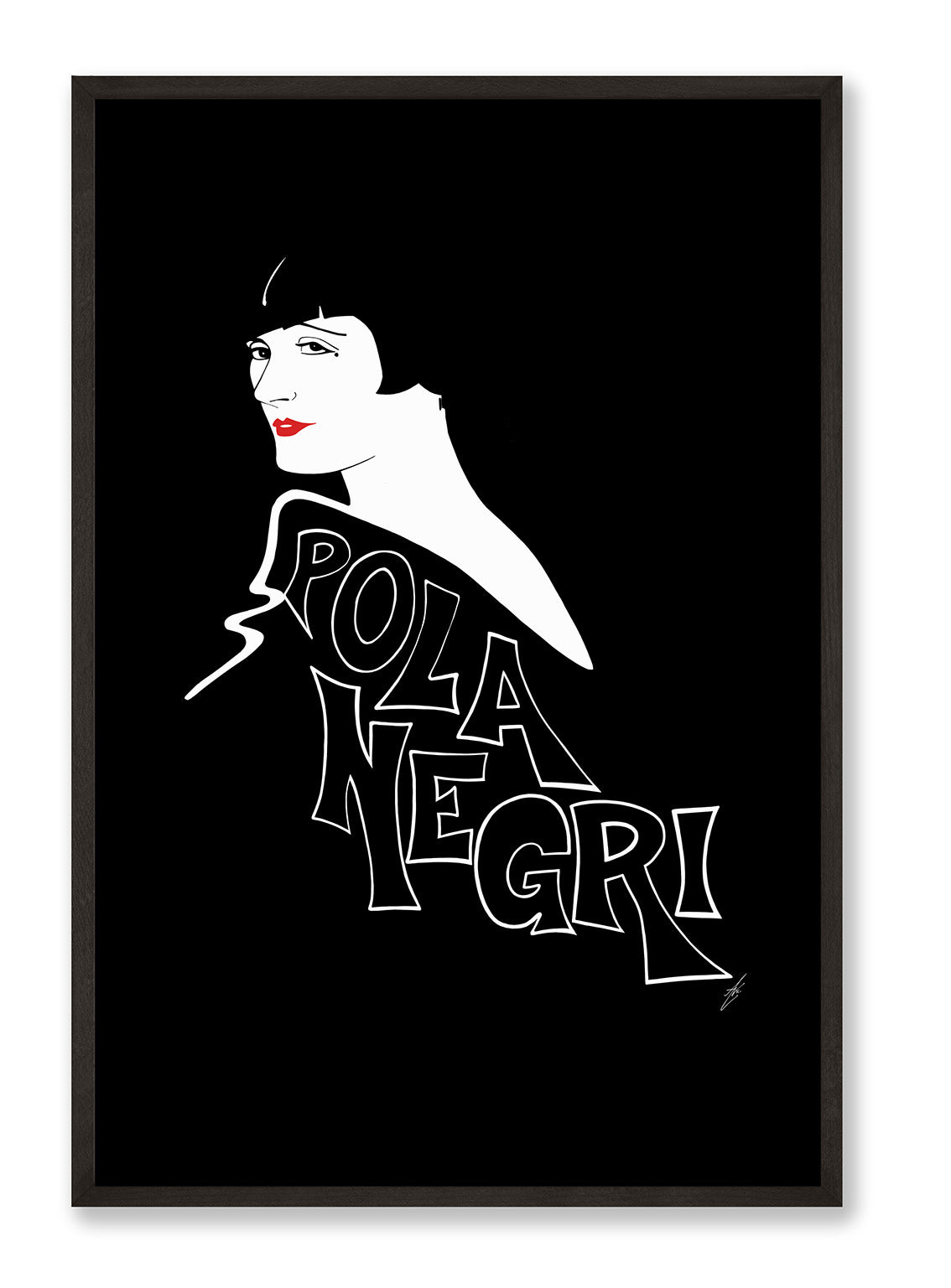 Pola Negri Black