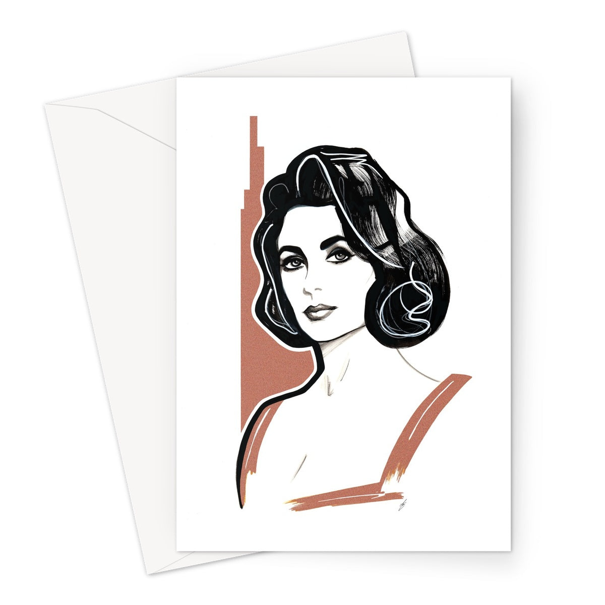 Elizabeth Taylor Greeting Card